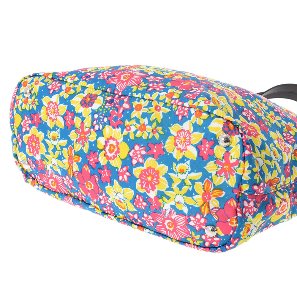 PRADA Floral Flower Multicolor Nylon Tote Bag - Picture 5 of 11